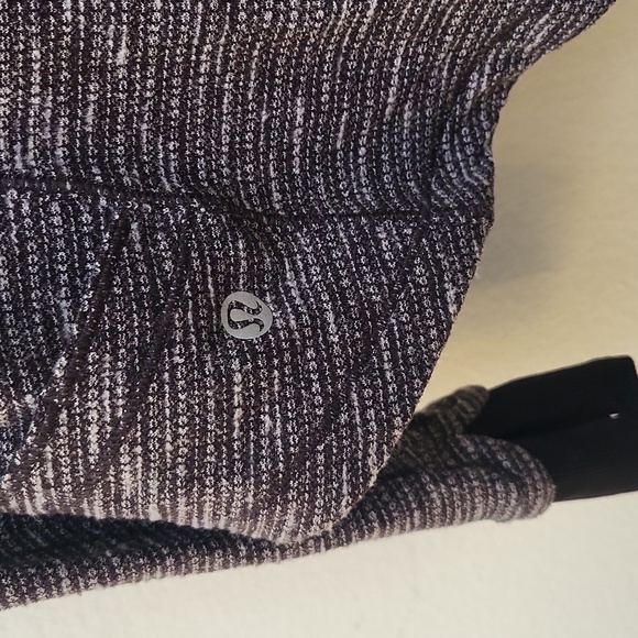 Lululemon Base Runner Half Zip Coco Pique Black White/Black long sleeve stretchy - Picture 8 of 11